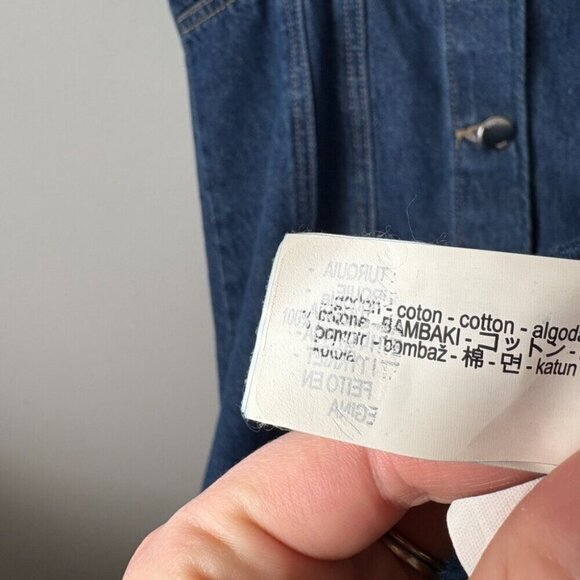 Zara Denim Mini Dress NWT Blue Size Medium Blogger Fav - Picture 9 of 10